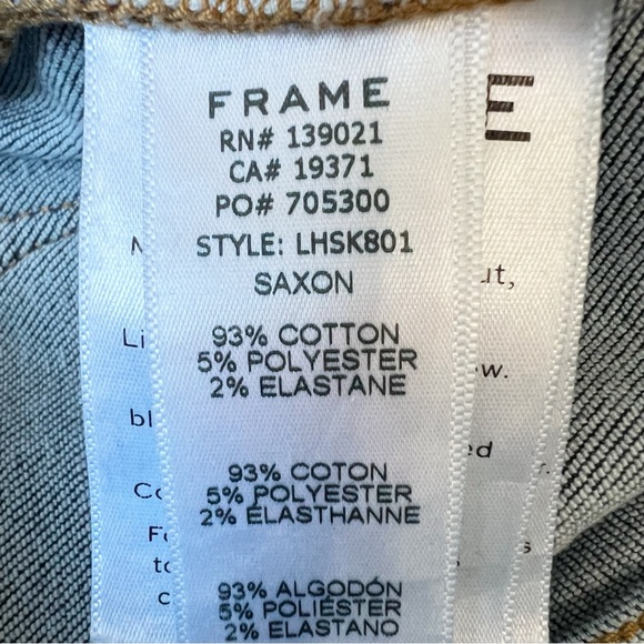 Frame Le High Skinny Saxon Jeans 28 - Picture 7 of 8